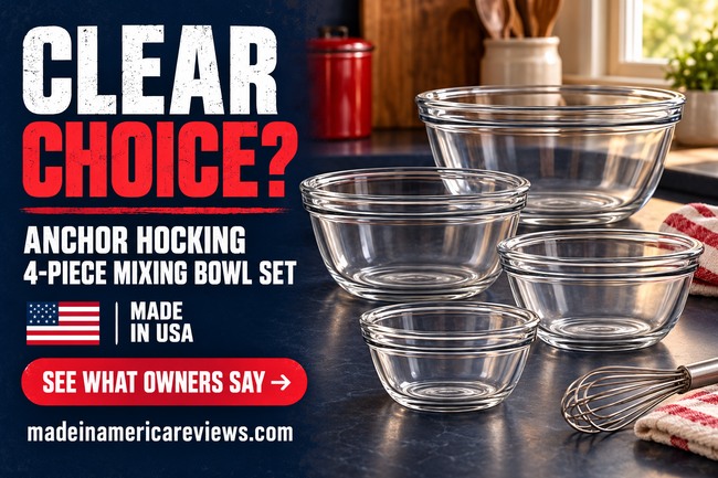 Anchor Hocking 4-Piece Glass Mixing Bowl Set