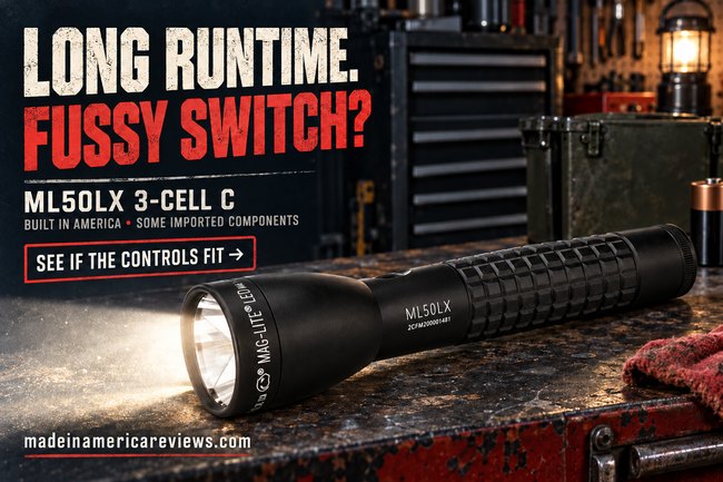 Maglite ML50LX 3-Cell C: Long Runtime, Fussy Switch?