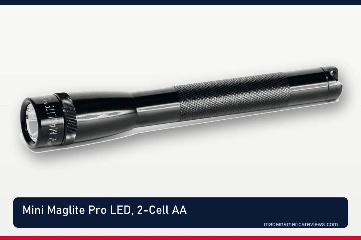 Mini Maglite Pro 2-AA black exact-model product plate